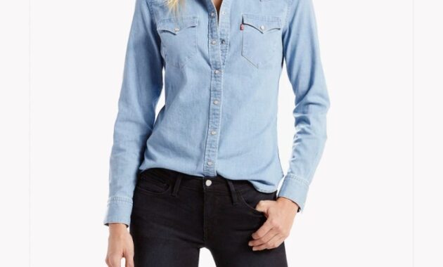 Women's long sleeve denim shirt dress