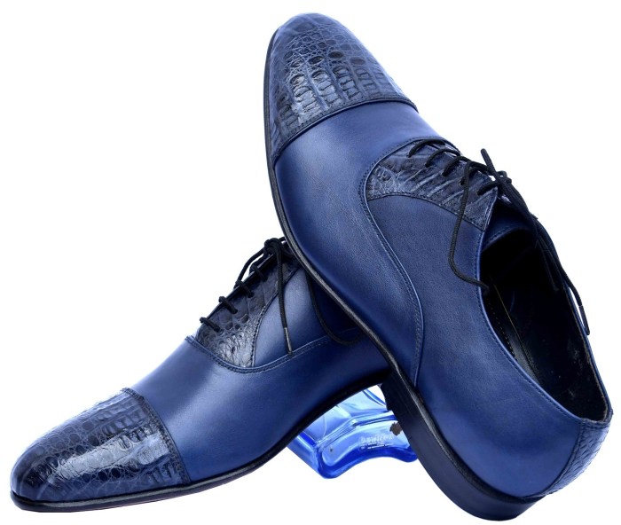 Mens blue jean dress shoes