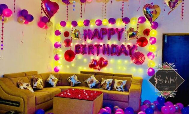 How to decorate room on birthday