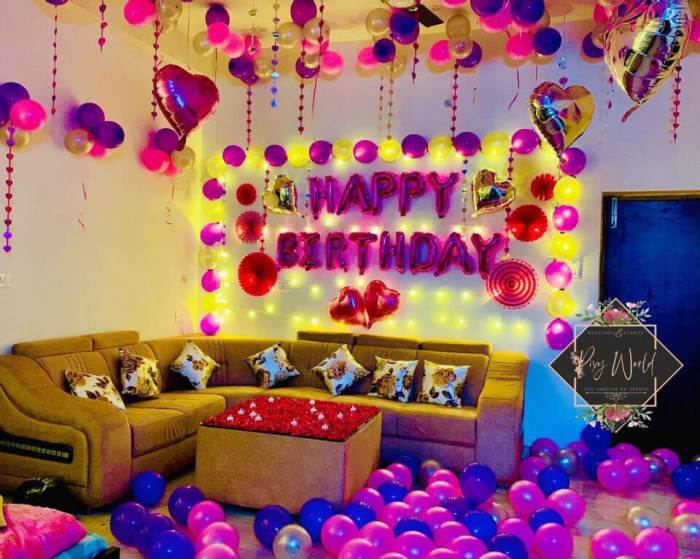 How to decorate room on birthday