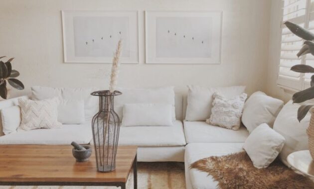 How to decorate an all white living room