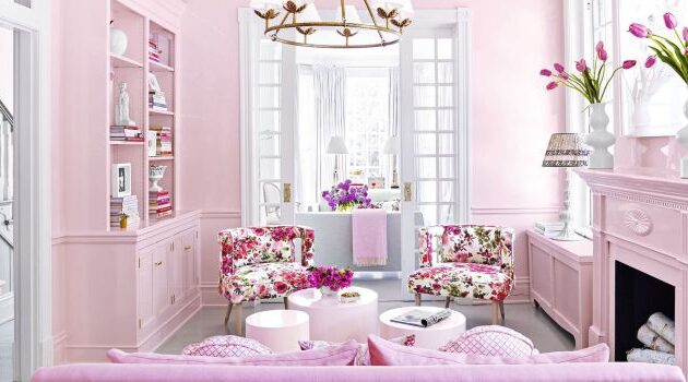 How to decorate a room with pink carpet