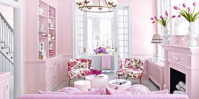 How to decorate a room with pink carpet