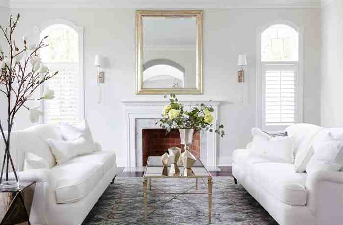 How to decorate an all white living room