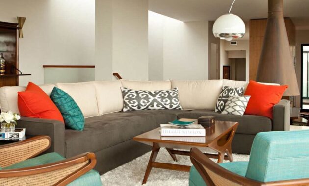 How to decorate mid century living room