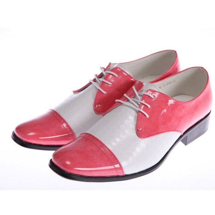 Pink men's dress shoes