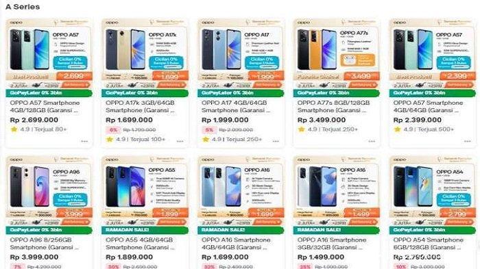 Harga hp oppo xiaomi