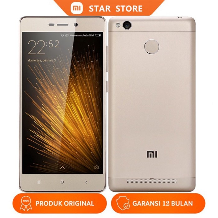 Harga hp second xiaomi 3s