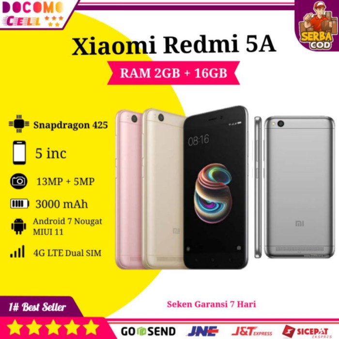 Harga hp second xiaomi 5a