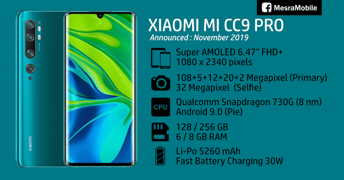 Harga hp xiaomi cc9 pro