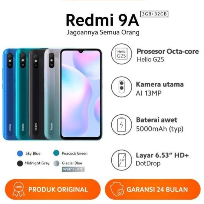 Harga hp xiaomi 9a